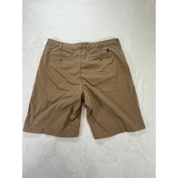 Polo Ralph Lauren Shorts Men 35 Relaxed‎ Fit Tan Chino Embroidered Pony Cotton - Picture 4 of 7